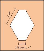 Hexagon gestaucht 1 1/4" / 0.4
