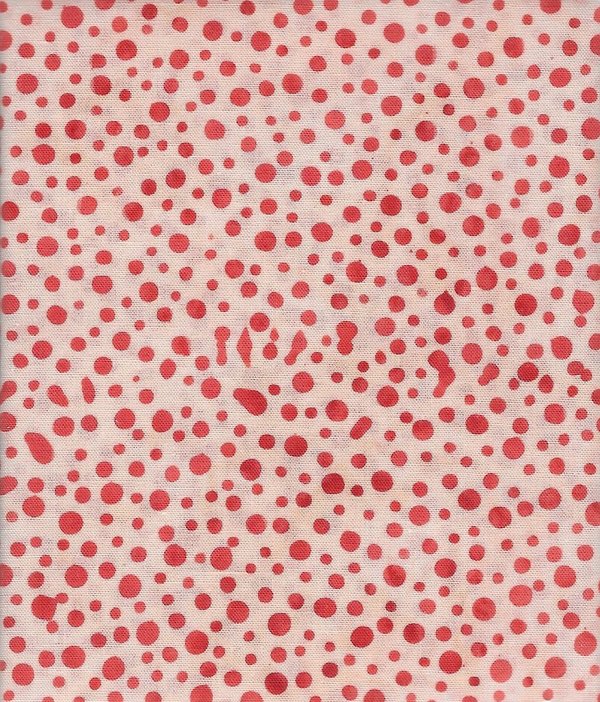 Hoffman Bali Dots rot weiß coral -095