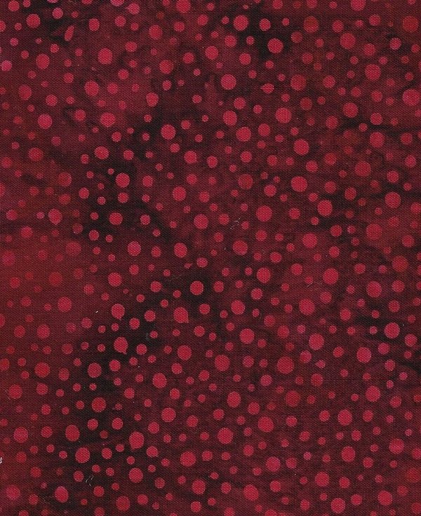 Hoffman Bali Dots rot dunkel red velvet -139