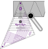 Marti Michell - Kaleido-Ruler large - Lineal Kaleidoskop groß