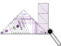 Marti Michell - Kaleido-Ruler small - Lineal Kaleidoskop klein