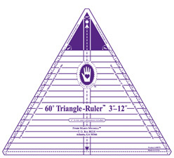 Perfect Patchwork Templates - 60° Dreiecks-Lineal Triangle Ruler 3"-12"