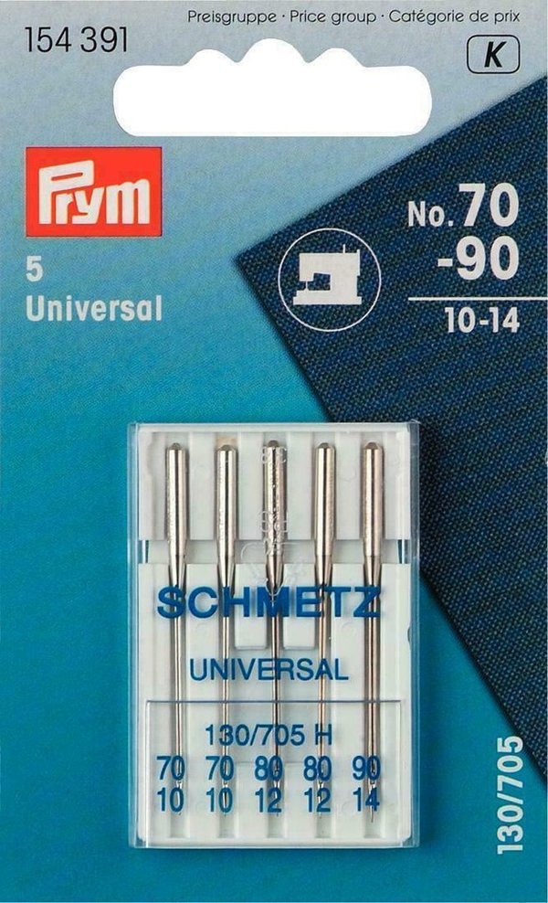 Prym 154391 Schmetz 130/705 H Universal Nähmaschinennadeln