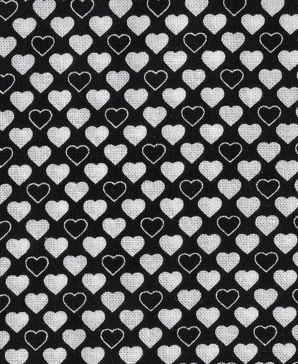 STOF Quilter's Basic Harmony Herzen weiß auf schwarz