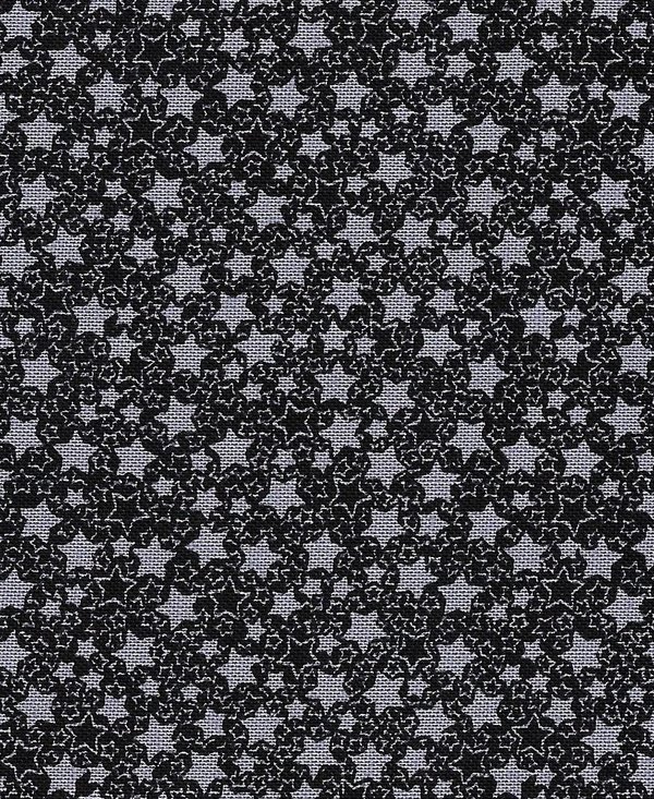 STOF Quilter's Basic Harmony Sterne grau auf schwarz