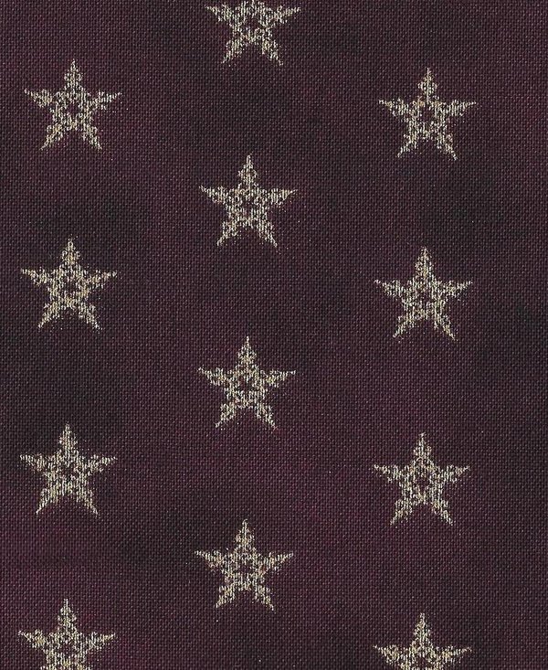 Weihnachten - Sterne gold auf dunkelviolett