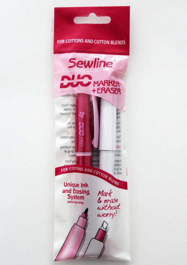 Sewline DUO Marker + Eraser, Markierstift + Löschstift