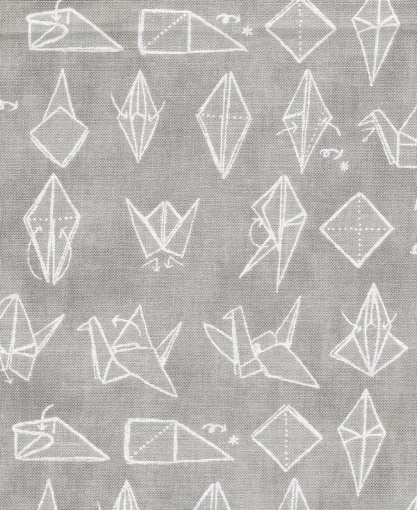 Moda Origami Crane Pale Grey