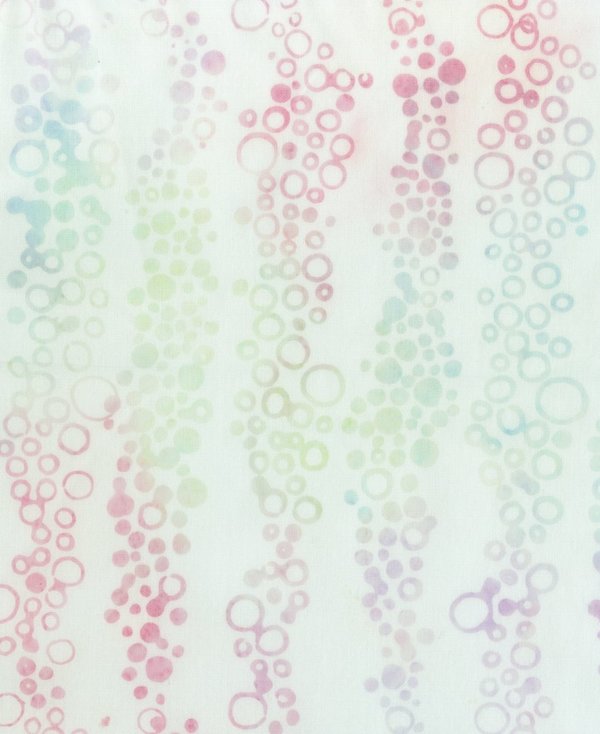 Batik Anthology 309Q5 Pastel Bubbles Blasen auf weiß