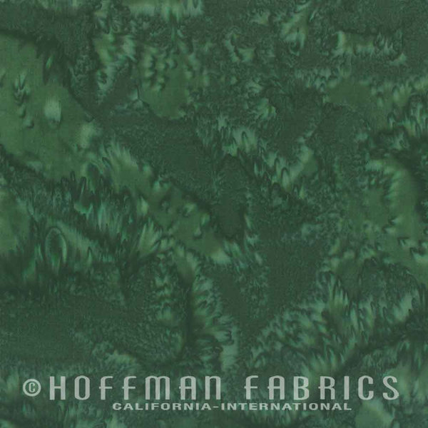 Hoffman Bali Batik Watercolor grün dunkelgrün CHRISTMAS GREEN -189
