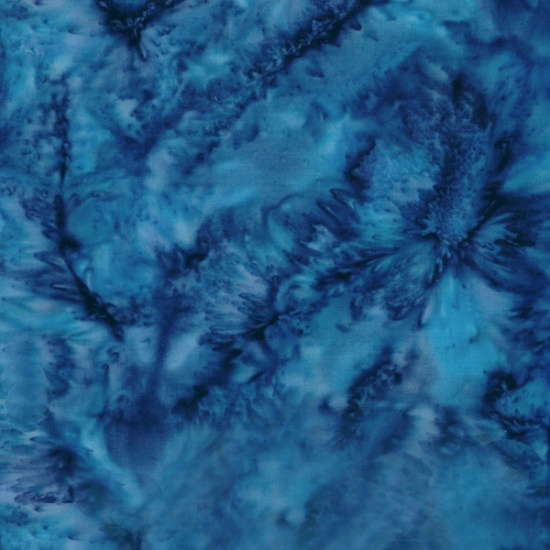 Hoffman Bali Batik Watercolor blau dunkelblau MACAW -317