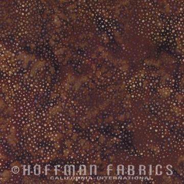 Hoffman Bali Dots braun chocolate -021